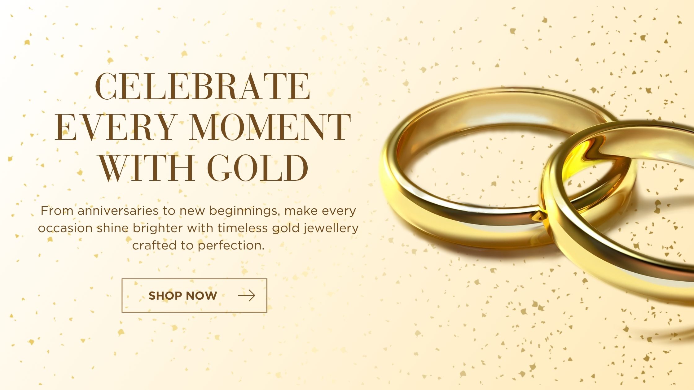 White Gold Jewelry Promotion Banner